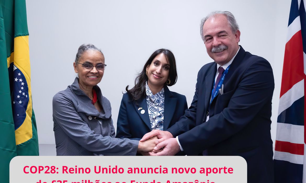 Reino Unido anuncia mais R$ 215 milhões para o Fundo Amazônia